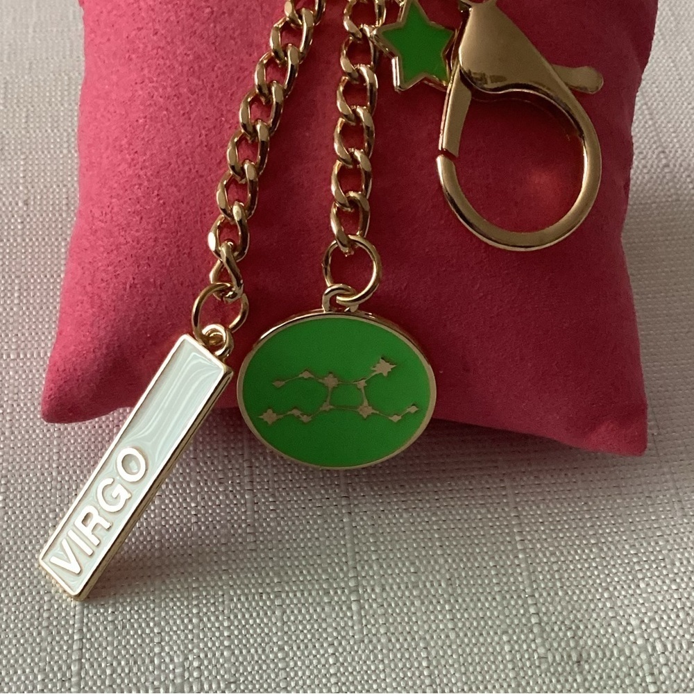 Gold Tone Zodiac Keychain - Picture 2 of 2